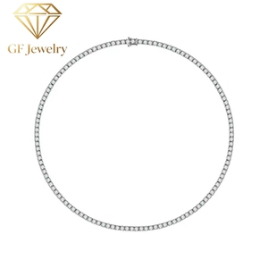 Collar de Lujo con Diamantes Cultivados en Laboratorio, Tipo Pavé Completo, Redondos, 20 Puntas, CVD, 14K, Joyería Fina para Uso Diario - Product Image 1