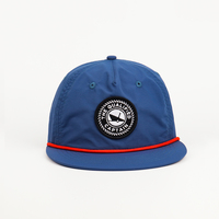 Casquette Snapback à cinq panneaux en nylon imperméable, non structurée, sportive, pour les voyages en plein air et le cyclisme