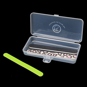 Colorful Empty Nail Container <b>Box</b> Pink Transparent Nail <b>Storage</b> Organizer for Manicure <b>Tools</b> - Product Image 2