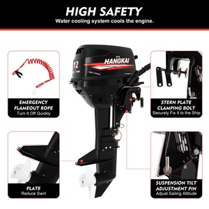 Nuevo y Potente Motor Fuera de Borda HANGKAI de 9.8 HP a Gasolina de 2 Tiempos para Bote Inflable de Pesca - Product Image 4