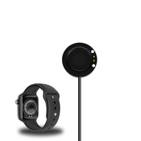 Câble de charge magnétique portable pour montre connectée, base de chargeur USB avec distance entre broches de 3 mm et 4 mm pour bracelet intelligent T500 Plus T900