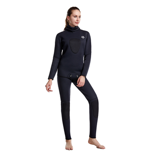 <span class=keywords><strong>Combinaison</strong></span> complète en <span class=keywords><strong>néoprène</strong></span> 3mm pour <span class=keywords><strong>femme</strong></span> avec impression de blocs de couleur noire Surf Plongée en apnée <span class=keywords><strong>Combinaison</strong></span> de natation avec fermeture éclair au dos - Product Image 5