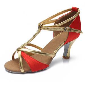 Nuove <span class=keywords><strong>Scarpe</strong></span> da Ballo Latino per Ragazze Tango Pole Dance <span class=keywords><strong>Scarpe</strong></span> da Ballo da Sala Tacco 7cm - Product Image 6