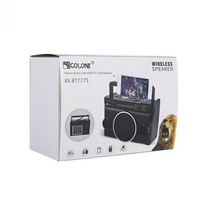 Radio portable RX BT777S RX-BT777S Golon Colon Solar 350W USB X Bass 3 bandes AM FM SW avec haut-parleur USB et carte TF