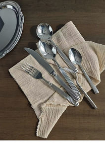 Ensemble de couteau, fourchette et cuillère <span class=keywords><strong>à</strong></span> steak en acier inoxydable 304 de style rétro avec fourchettes <span class=keywords><strong>à</strong></span> dessert et <span class=keywords><strong>à</strong></span> <span class=keywords><strong>spaghetti</strong></span>, design colonne <span class=keywords><strong>romaine</strong></span> antique, cadeau quotidien - Product Image 6