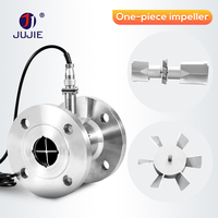 Medidor de Flujo de Turbina Pulse 4-20mA RS485 de Acero Inoxidable, Sensor de Flujo de Líquido