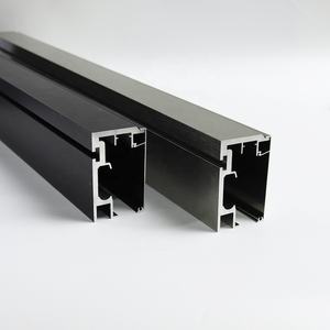 Sistema de puerta corredera de riel de aluminio de fácil instalación Diseño de puertas de ducha Herrajes para puertas de vidrio para sala de cocina - Product Image 1