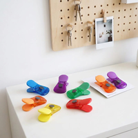 Clips magnétiques en plastique vintage couleur bonbon, pince de fermeture hermétique pour sacs alimentaires, ornement fonctionnel pour réfrigérateur