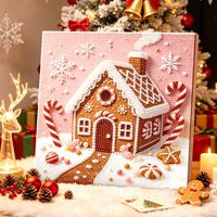 Peinture Diamant DIY Arbre de Noël Perles 3D Broderie Strass Mosaïque Décoration Murale Cadeau Vente en Gros