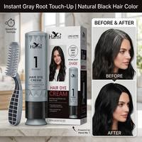 Peine para Teñir el Cabello, Cobertura Instantánea de Canas, Colorante a Base de Plantas para Mujeres, Tinte Portátil para Retocar las Raíces del Cabello, Coloración Permanente