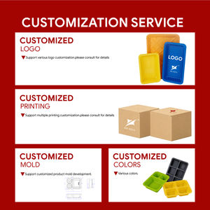 Conteneur alimentaire jetable en plastique PP de haute qualité, grand plateau pour aliments congelés avec logo/design graphique personnalisable - Product Image 5