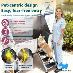 อ่างอาบน้ำสุนัขสแตนเลสแบบมืออาชีพขนาด 50 นิ้ว 60 นิ้ว สำหรับร้านเสริมสวยสัตว์เลี้ยง - Product Image 3