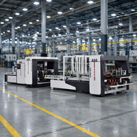 Machine à coudre automatique pour boîtes, machine à coller et à coudre les cartons, ligne de production d'emballages en carton ondulé
