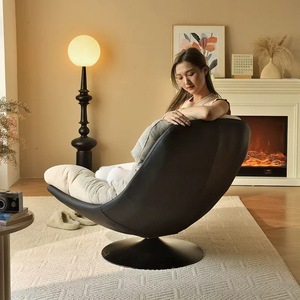 Ghế sofa xoay đơn hiện đại cao cấp, ghế thư giãn, ghế lười, nội thất phòng khách, phòng ngủ, đồ nội thất thoải mái, xoay 360 độ, dùng cho khách sạn - Product Image 6