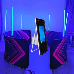 Photomaton miroir magique UNIV avec support iPad et appareil photo, kit auto-adhésif, verre trempé métallique, boîte détachable pour événements festifs - Product Image 1