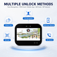 Terminal Kontrol Akses Interkom Video Pengenal Wajah VF733 Layar Sentuh Android 10.1 Inci Kamera Ganda Telepon Pintu PoE
