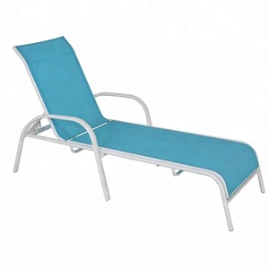<span class=keywords><strong>Chaise</strong></span> solaire <span class=keywords><strong>pliante</strong></span> en <span class=keywords><strong>aluminium</strong></span> et rotin, mobilier d'extérieur pour le jardin - Product Image 2