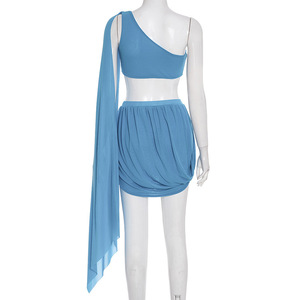 Nuovi Arrivi 2026: Set Gonna Due Pezzi da Donna Estivo, <span class=keywords><strong>Casual</strong></span>, Trendy, in Rete, Tinta Unita, Vestibilità Aderente - Collezione <span class=keywords><strong>Boutique</strong></span> All'ingrosso - Product Image 6