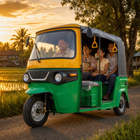 Tricycle Électrique Robuste Moteur 4000W Batterie LFP 72V pour l'Asie du Sud-Est – Usage Passagers, Marchandises et Navettes – Acheteurs et Revendeurs