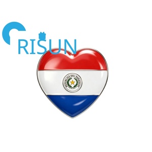 Imán de nevera, pin de solapa y insignia personalizados al por mayor con mapa de <span class=keywords><strong>la</strong></span> bandera latinoamericana, temática cultural de Asunción, Paraguay, para regalo o recuerdo. - Product Image 3