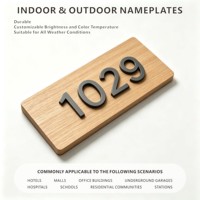 Plaques en acrylique personnalisées, numéros de maison extérieurs découpés au laser de qualité supérieure, panneaux de porte pour publicité, indication et éclairage