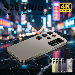 Smartphone S26 Ultra 4G LTE Originale con Design Elegante, Schermo OLED HD da 7.3 Pollici a 90Hz, 16GB RAM + 1TB di Memoria, Deca Core - Product Image 1