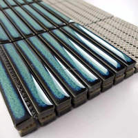 Mosaïque murale fine en gros, mosaïque Kit Kat, carreaux de sol, bande de mosaïque, mosaïque céramique