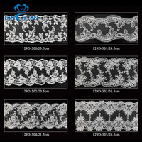 Ruban de broderie de mariage blanc de luxe, vente directe du fabricant, bordures en dentelle, ruban pour la couture