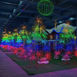 إضاءة حديقة خارجية جديدة من المصنع، إضاءة LED على شكل ألعاب نارية، إضاءة زينة RGB للكريسماس - Product Image 5