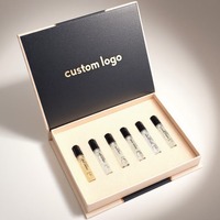 Juego de descubrimiento de perfume de lujo dorado de 12 piezas, caja abatible magnética con inserto de EVA para viales de 2/3/5/10ml, juego de exploración de aroma