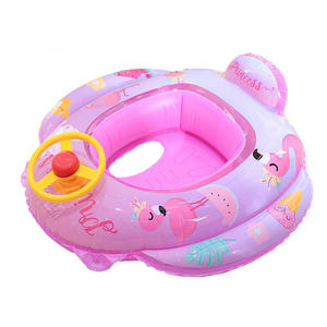Bateau gonflable avec volant de dessin animé pour bébés et tout-petits de 0 à 24 mois, siège flottant pour piscine et parc aquatique - Product Image 5