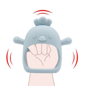 Toptan BPA içermeyen bebek silikon civciv diş kaşıyıcı mordeteeth Sensoriales eldivenler yumuşak oyuncak diş gıda sınıfı için - Product Image 5