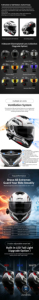 <span class=keywords><strong>Casque</strong></span> intégral de <span class=keywords><strong>moto</strong></span> électrique unisexe avec double visière, boucle à dégagement rapide, homologué DOT, chaud pour l'hiver, équipement de conduite toutes saisons - Product Image 3