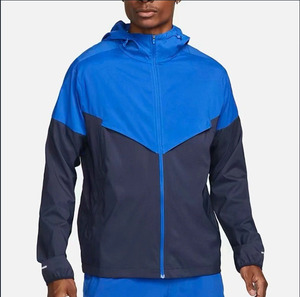 Chaqueta Deportiva Personalizada para <span class=keywords><strong>Hombre</strong></span>, de Nailon con Bloques de Color, Impermeable, Resistente al Viento, de Secado Rápido, Transpirable, con Capucha, Cierre y Protección UV, Ligera - Product Image 3