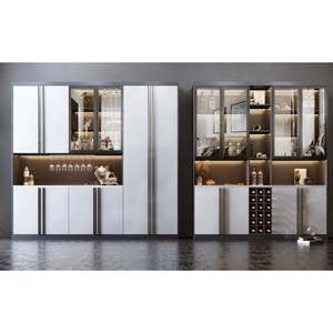 ตู้เก็บของทันสมัย ตู้โชว์ไม้หรูหรา ตู้ข้างเตียง ตู้เก็บไวน์ บาร์ เฟอร์นิเจอร์ห้องนั่งเล่นสุดหรู - Product Image 5