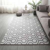 Tapis modernes nordiques personnalisés en jacquard 100 % polyester, tapis moelleux, fabrication de tapis, tapete