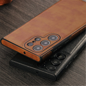 Nuova copertura del telefono in pelle per obiettivo della fotocamera Samsung S25 Ultra S24 Plus <span class=keywords><strong>S</strong></span> + S23 S22 <span class=keywords><strong>S21</strong></span> antiurto - Product Image 3