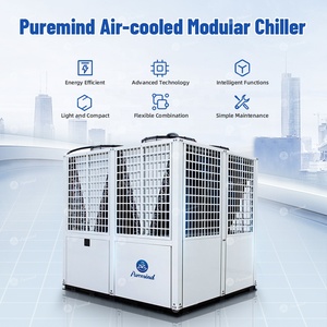Unidad de Refrigeración Modular por Aire con Recuperación de Calor, 65-130KW, Compresor Scroll, Aire Acondicionado Industrial, Certificación CE, Refrigeración - Product Image 3