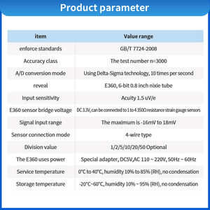 Indicateur numérique de cellule de pesage E360 pour 4 capteurs de pesage, pour peseuses de camions et de bétail, conception portable rechargeable - Product Image 3