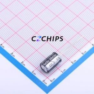 Condensador Electrolítico de Aluminio de Montaje Pasante ESK337M1VF12RR, Componente de Montaje Pasante (THT), D8xL12mm 330uF 20% 35V 3.5mm - Product Image 1