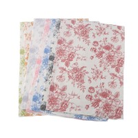 Kertas Tisu Seri Bunga Modis Terbaru, Bahan Kemasan Bunga, Alas Buket DIY untuk Florist, Cetak Tinta, Ukuran 50x70cm