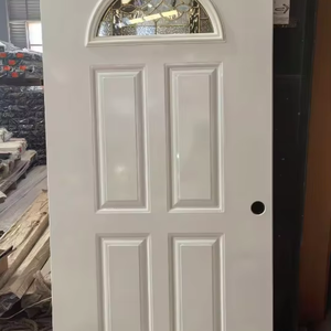 Porte de séparation de bureau élégante PHIPULO avec panneau en verre orné, porte personnalisée, porte <span class=keywords><strong>rétro</strong></span> coloniale - Product Image 2