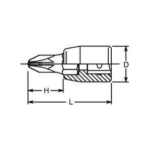 KOKEN - 3000-50(PZ)-1 3/8 ''Pozidriv bit socket - EAN 4991644037469 HAND SOCKETS 3/8" - Product Image 2