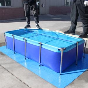 Bassin à poissons transparent mobile pour koïs, portable, pliable, pour jardin extérieur, <span class=keywords><strong>aquarium</strong></span> en PVC pour tortues et poissons - Product Image 2