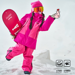 Niños invierno cálido a prueba de viento impermeable transpirable traje de esquí con capucha chaqueta + Pantalones conjunto para esquí en la nieve bolsa de deportes de invierno para niños - Product Image 4