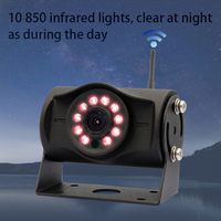 Caméra de recul sans fil HD 2.4G à vision nocturne 7 "IPS Monitor GPS Connected Car System for Truck Rotary Screen 1080P Resolution
