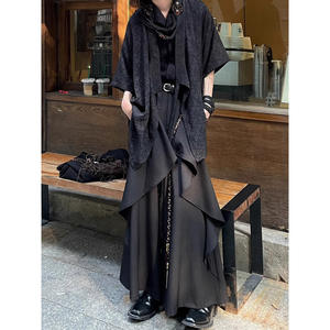 Pantalones Anchos de Cintura Elástica Estilo Yohji Vintage para <span class=keywords><strong>Hombre</strong></span>, con Parches Asimétricos, Holgados, Nueva Llegada, Gran Venta - Product Image 6