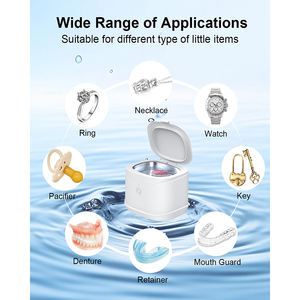 <span class=keywords><strong>Nettoyeur</strong></span> à ultrasons portable intelligent électrique haute fréquence 46 kHz avec réservoir de 220 ml pour bijoux et appareils dentaires - Product Image 4