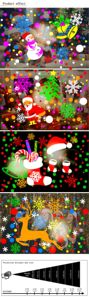 16 Patterns USB 5V Christmas New Year Party Wedding Halloween Valentine's Day Snowflakes Projection Lamp Star Projector <b>Lights</b> - Product Image 4