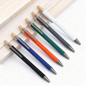 Environmentally Friendly Metal Ballpoint <b>Pen</b> 0.7mm Tip Custom Logo Advertising <b>Pen</b> with <b>Multi</b>-<b>Colored</b> Ink for Office School Use - Product Image 1